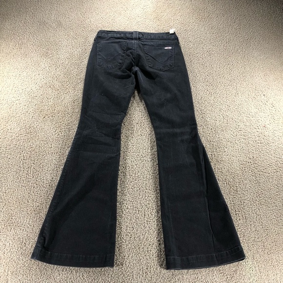 Hudson Black Denim Flare Jeans Size 26 - Picture 2 of 5